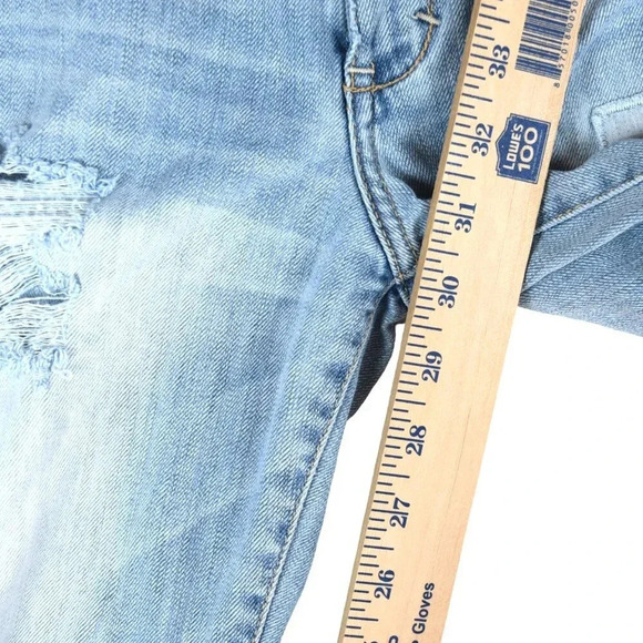 ABERCROMBIE & FITCH || Women's Patchwork Skinny Jeans Light Wash Size 6 (28) - Picture 10 of 12